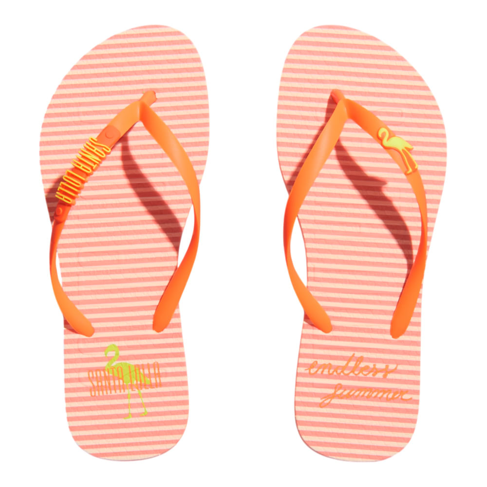 Chinelo Flip Flop Laranja Santa Lolla Borracha 