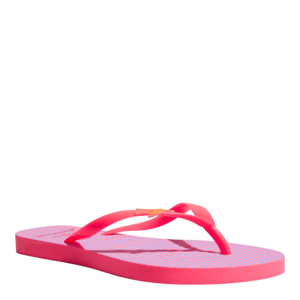 Chinelo Flip Flop Rosa Estampado Santa Lolla Borracha