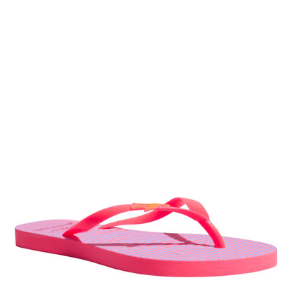 Chinelo Flip Flop Rosa Estampado Santa Lolla Borracha