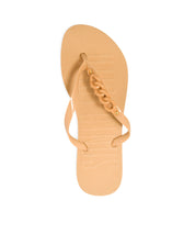 Chinelo Flip Flop Santa Lolla Amêndoa Correntes