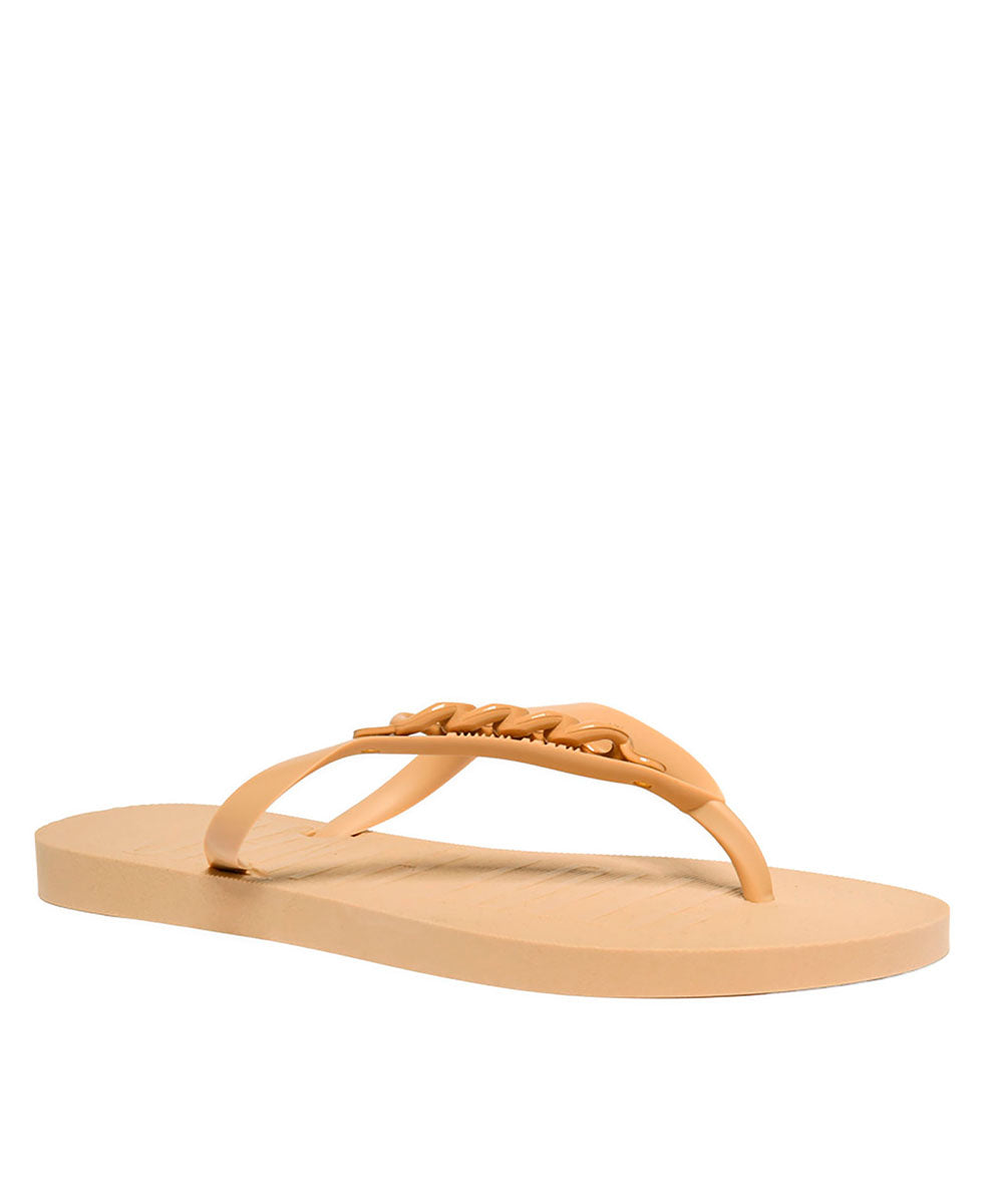Chinelo Flip Flop Santa Lolla Amêndoa Correntes