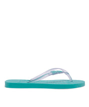 Chinelo Flip Flop Santa Lolla Azul Laguna Borracha