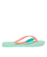 Chinelo Flip Flop Santa Lolla Azul Tiras Laranja