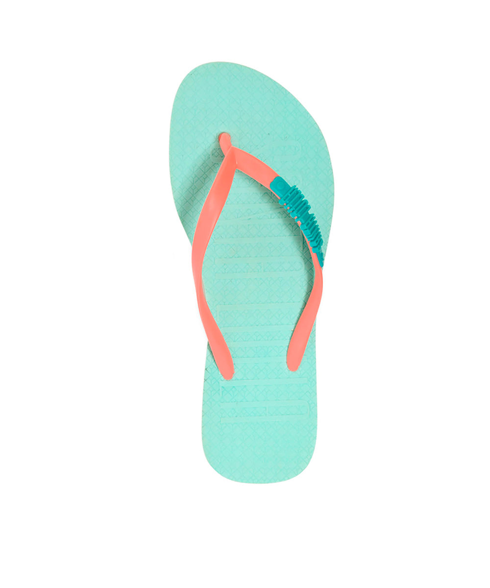 Chinelo Flip Flop Santa Lolla Azul Tiras Laranja