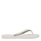 Chinelo Flip Flop Santa Lolla Branco Strass