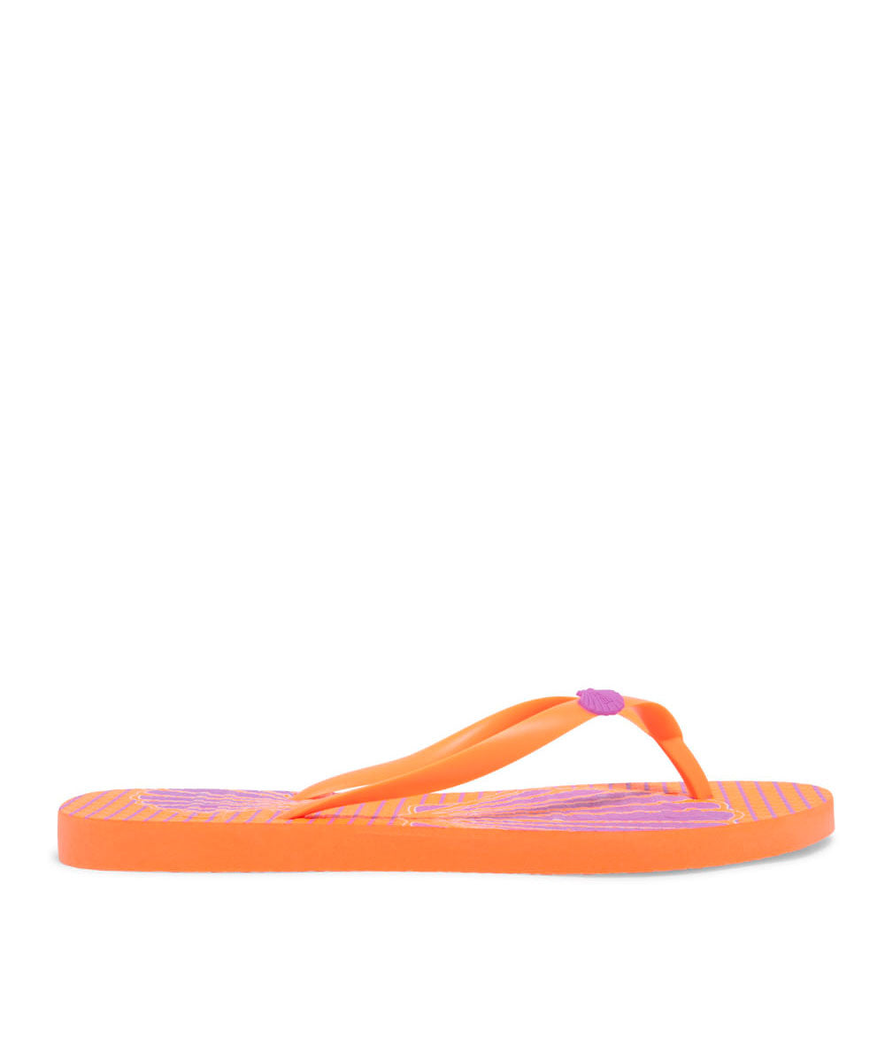 Chinelo Flip Flop Santa Lolla Laranja Estampado