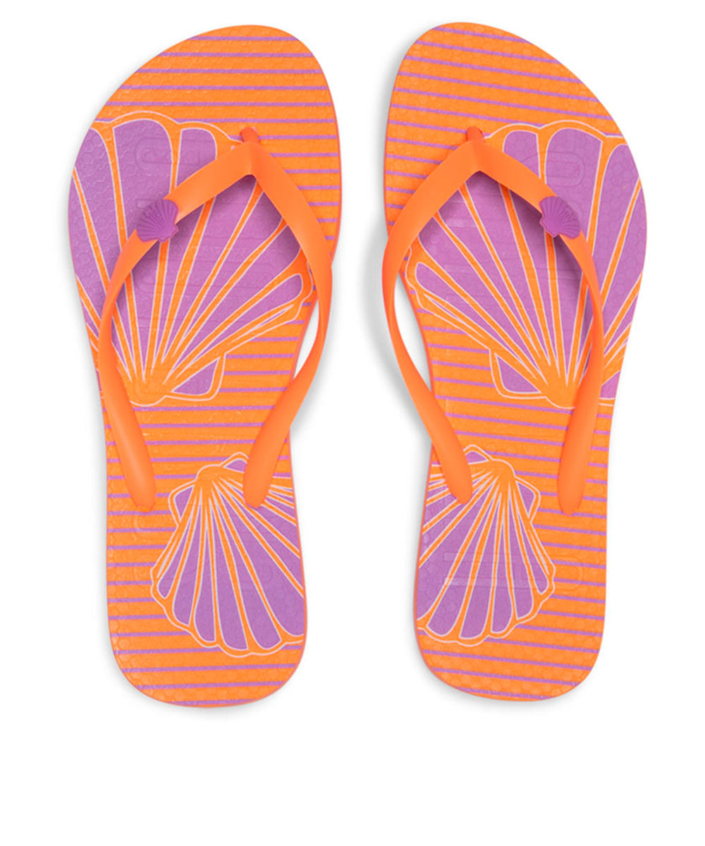 Chinelo Flip Flop Santa Lolla Laranja Estampado