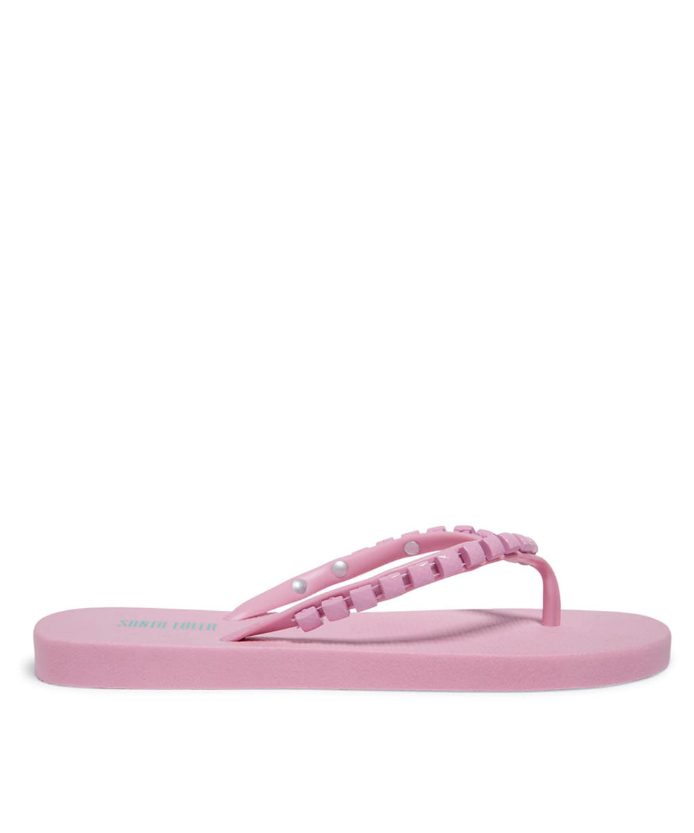 Chinelo Flip Flop Santa Lolla Lilás Miçangas