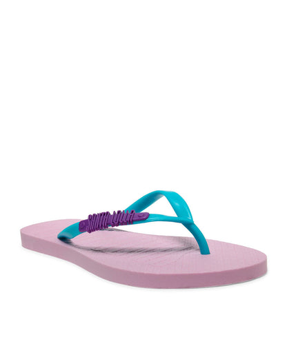 Chinelo Flip Flop Santa Lolla Lilás Tiras Azul