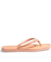 Chinelo Flip Flop Santa Lolla Nude Palha