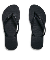 Chinelo Flip Flop Santa Lolla Preta Tiras Strass