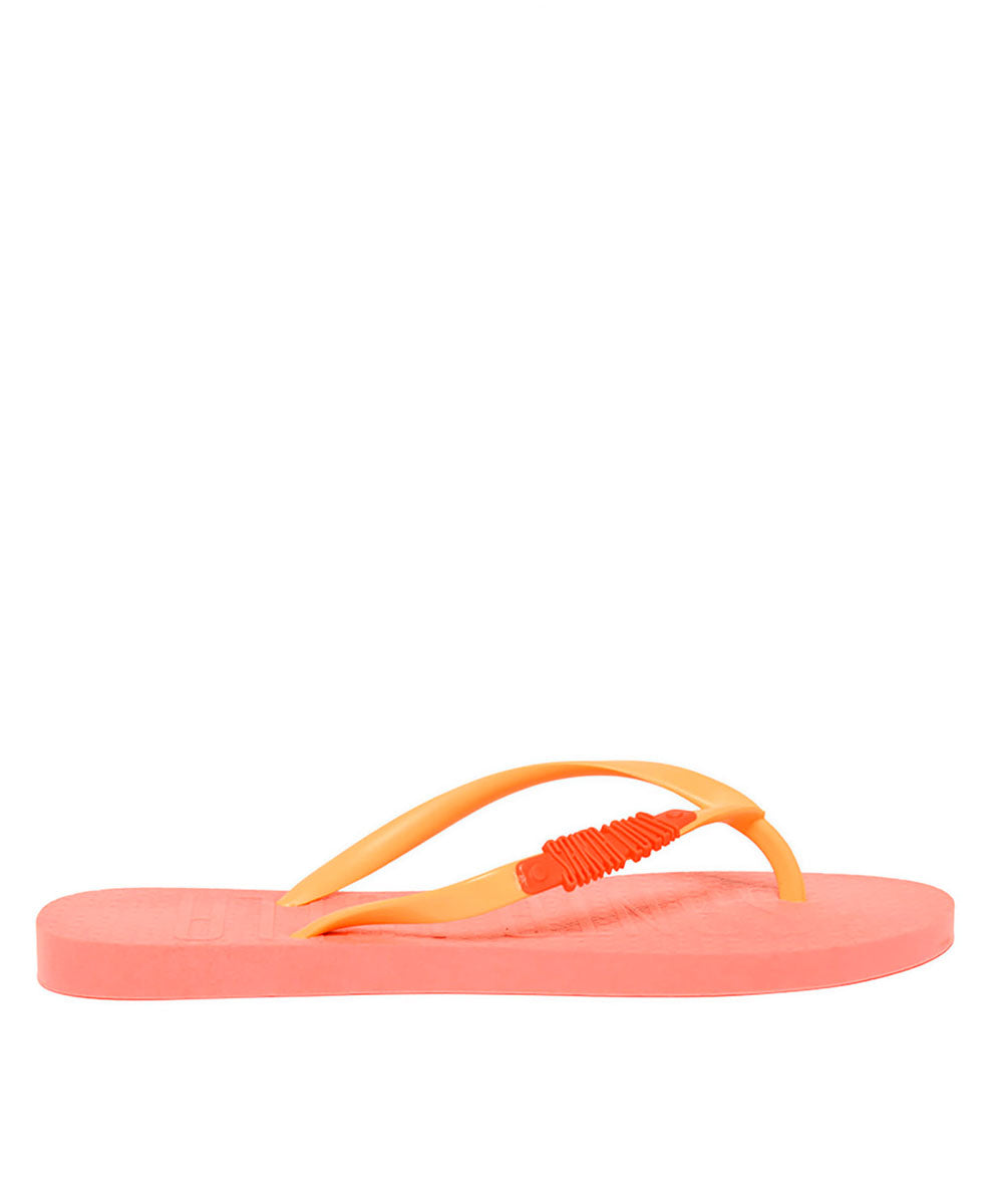 Chinelo Flip Flop Santa Lolla Rosa Tiras Laranja