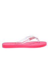 Chinelo Flip Flop Santa Lolla Rosa Tiras Transparentes