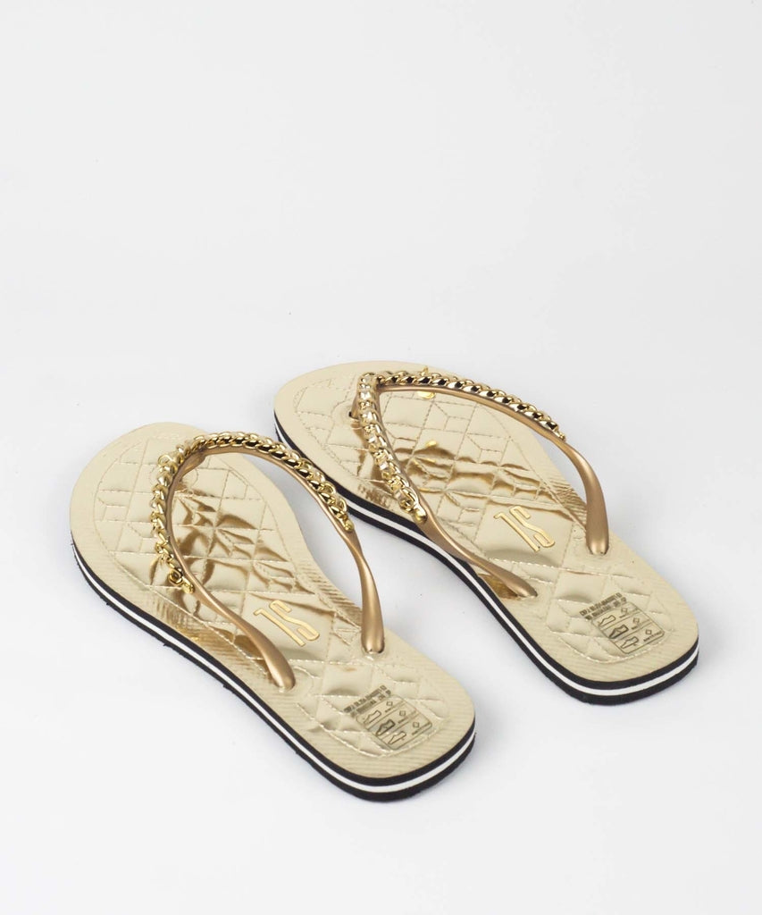 Chinelo Santa Lolla Dourado Metalcolor Correntes - 0106.0D67.01A0.006B