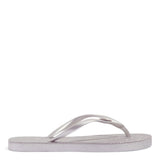Chinelo Santa Lolla Prata Brilho