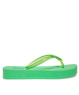 Chinelo Santa Lolla Verde Lima Flat