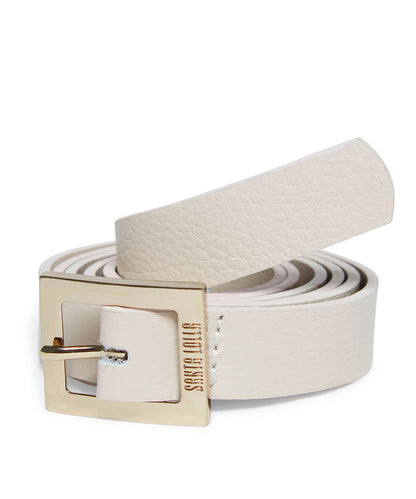 Cinto Santa Lolla Off White Couro