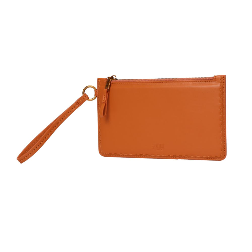 Clutch Marrom Safaria Santa Lolla Alça De Mão