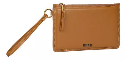 Clutch Marrom Santa Lolla Material Atanado