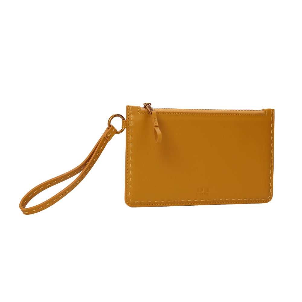 Clutch Mostarda Santa Lolla Alça De Mão