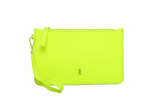 Clutch Santa Lolla Amarelo Neon Alça Mão