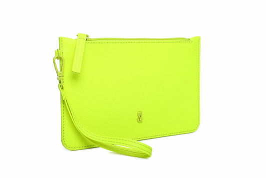 Clutch Santa Lolla Amarelo Neon Alça Mão