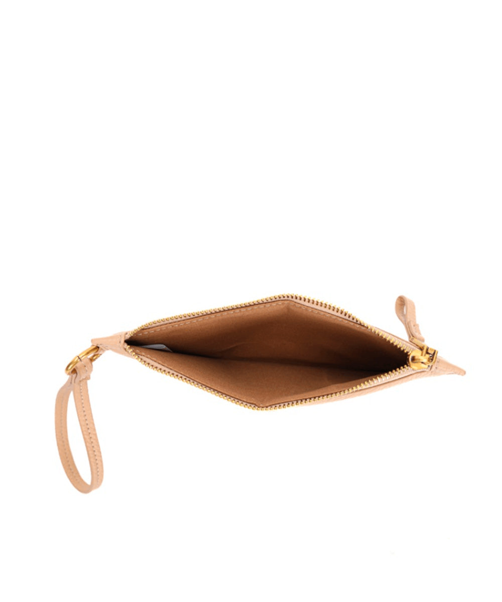 Clutch Santa Lolla Bege Alça e Mão