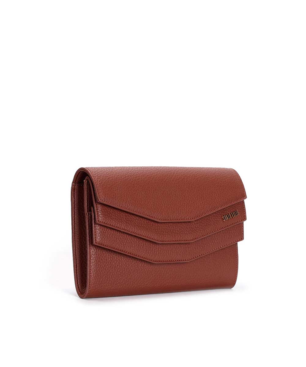 Clutch Santa Lolla De Mão Marrom Nuts