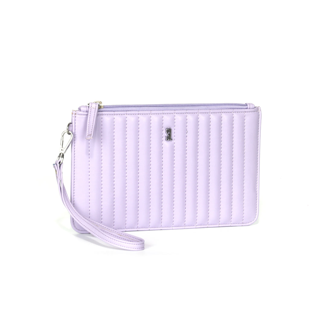 Clutch Santa Lolla Lavanda Matelassê Alça Mão