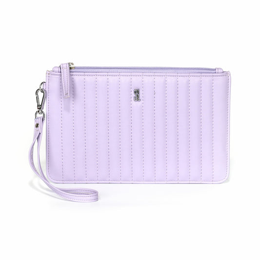 Clutch Santa Lolla Lavanda Matelassê Alça Mão