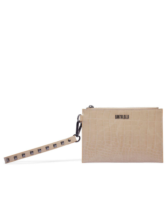 Clutch Santa Lolla Material Off White Alça Mão