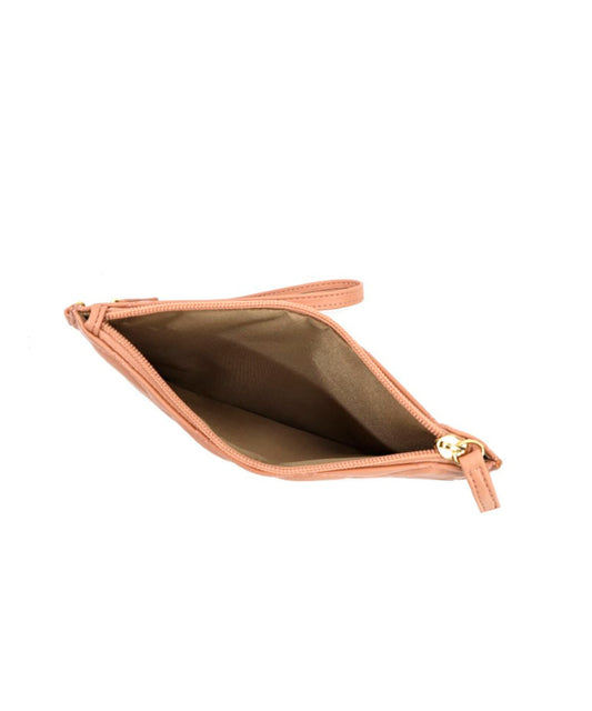 Clutch Santa Lolla Nude Matelassê Alça Mão