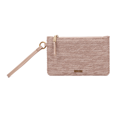 Clutch Santa Lolla Palha Tramado Alça De Mão