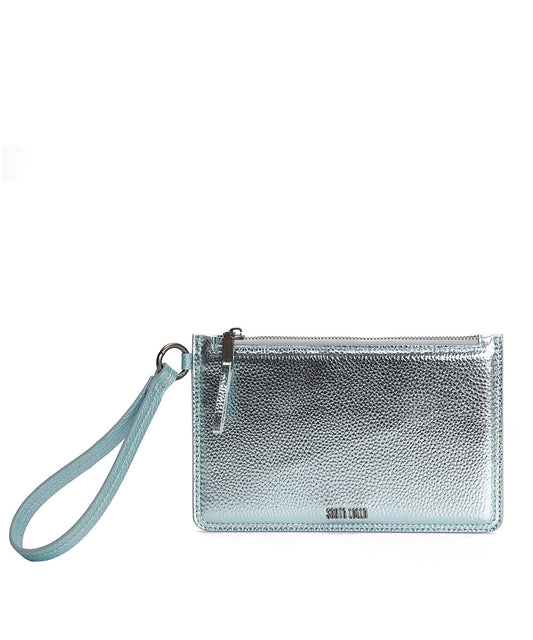 Clutch Santa Lolla Prata Metalizado Alça Mão