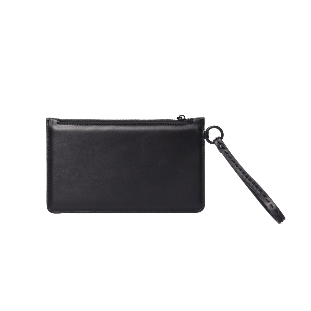 Clutch Santa Lolla Preta Alça De Mão