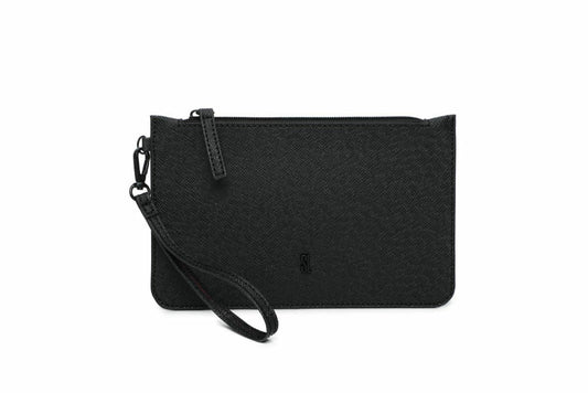 Clutch Santa Lolla Preta Risco Alça Mão