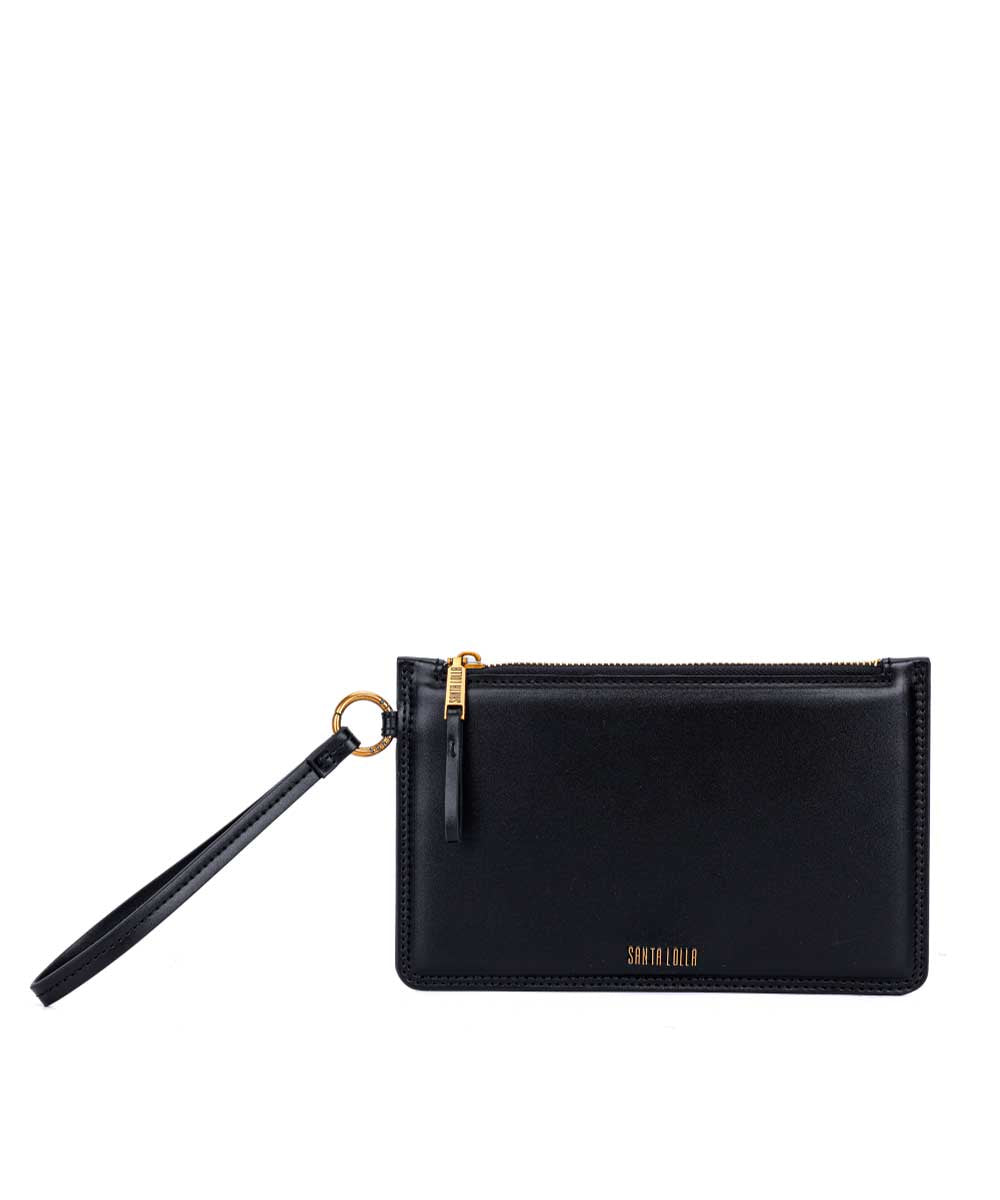 Clutch Santa Lolla Preto Alça Mão