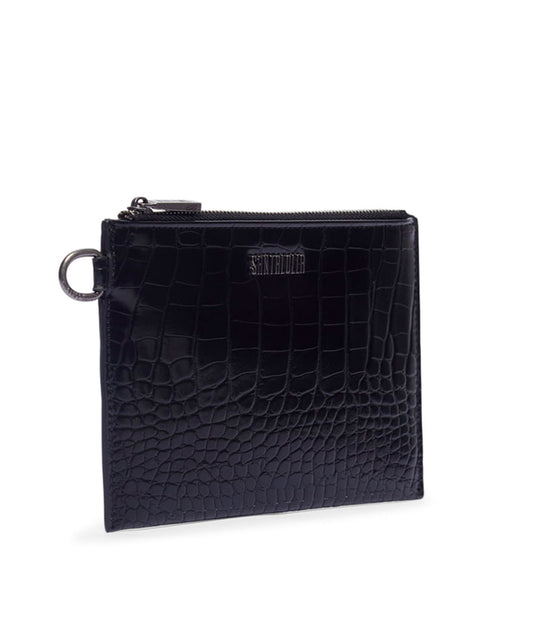 Clutch Santa Lolla Preto Alça Mão