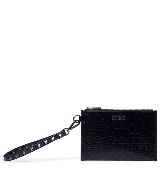 Clutch Santa Lolla Preto Alça Mão