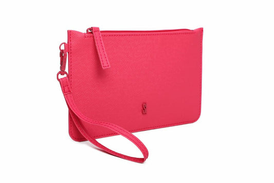 Clutch Santa Lolla Rosa Neon Alça Mão