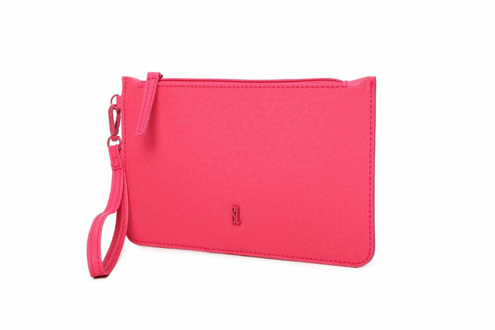 Clutch Santa Lolla Rosa Neon Alça Mão
