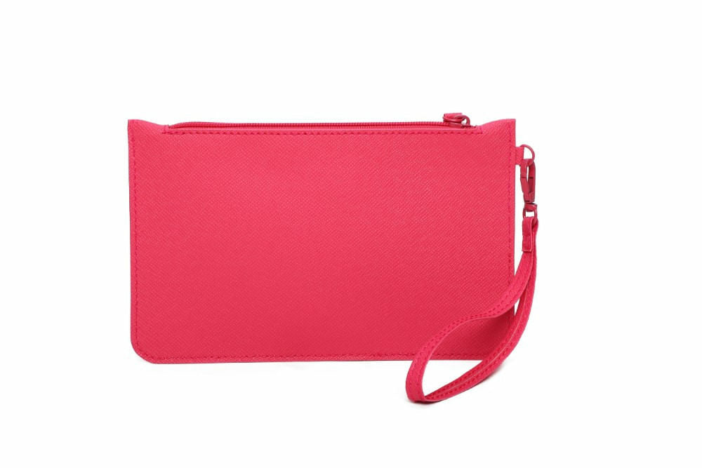 Clutch Santa Lolla Rosa Neon Alça Mão