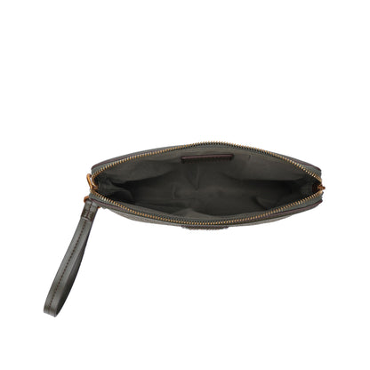 Clutch Santa Lolla Verde Canvas Alça De Mão