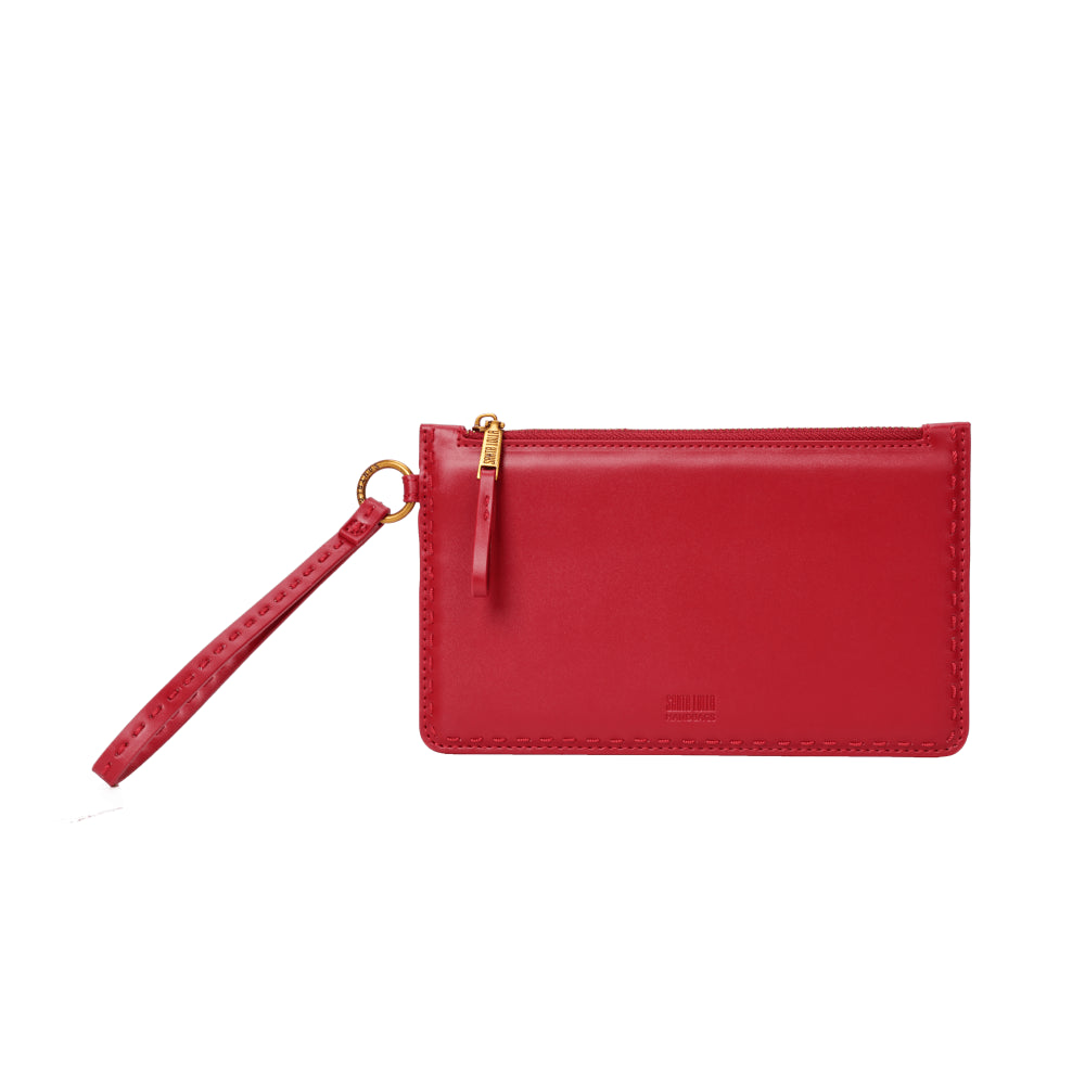 Clutch Vermelha Santa Lolla Alça De Mão