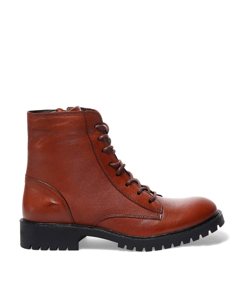 Coturno Santa Lolla Marrom Cano Curto Sola Tratorada