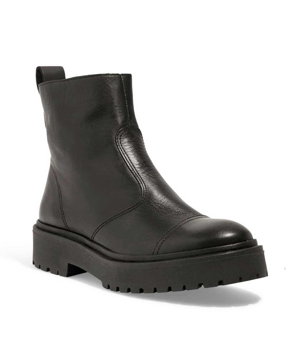 Coturno Santa Lolla Tratorado Couro Preto