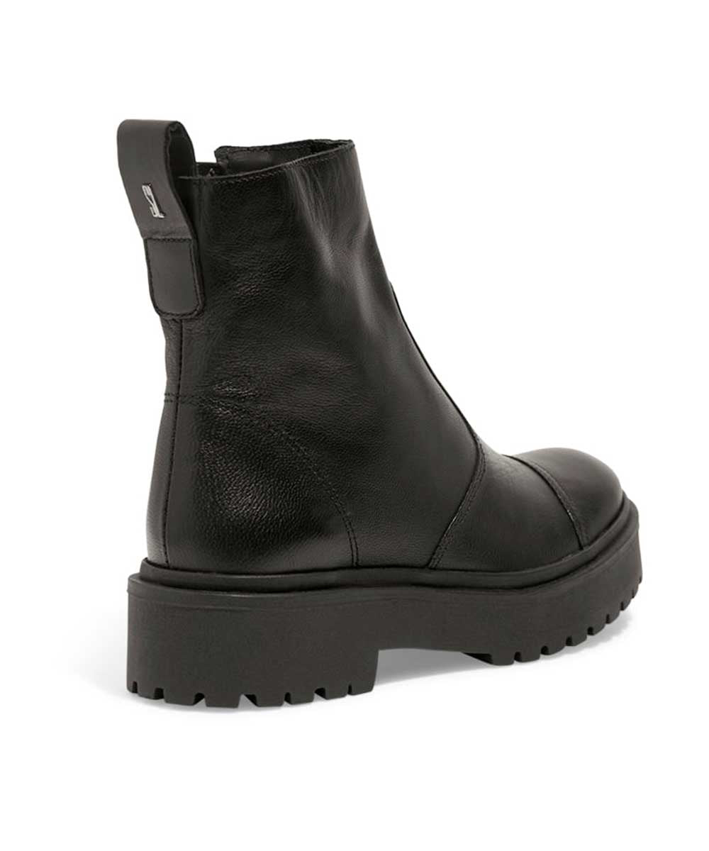 Coturno Santa Lolla Tratorado Couro Preto