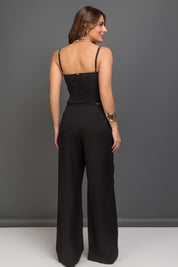 Cropped Alfaiataria Preto Frysaide 