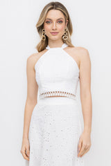 Cropped Branco Leisie Frysaide