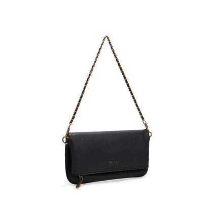 Bolsa Transversal Santa Lolla Preta Alça Corrente